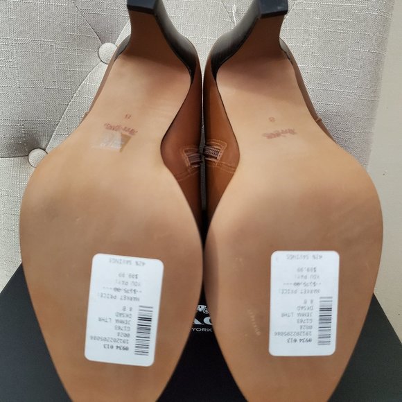 Coach "Jemma" brown ankle booties - Picture 5 of 7